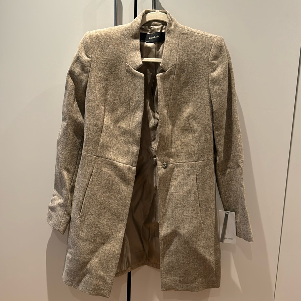 Zara Tan Coat (NWT)